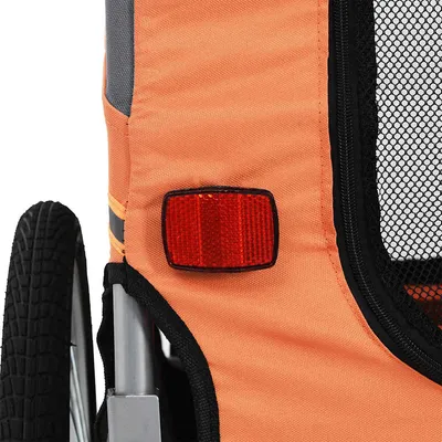 vidaXL remorque de vélo pour animaux de compagnie Tissu