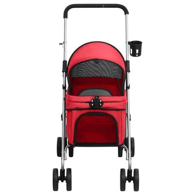 vidaXL poussette pour chien Tissu