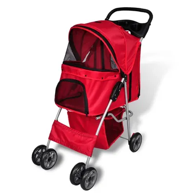 vidaXL poussette pour chiens PVC