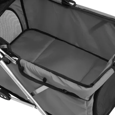 vidaXL poussette pour chien Tissu