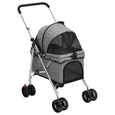 vidaXL poussette pour chien Tissu