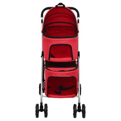 vidaXL poussette pour chien Tissu