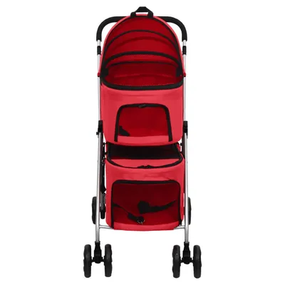 vidaXL poussette pour chien Tissu