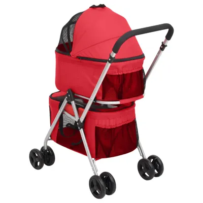 vidaXL poussette pour chien Tissu