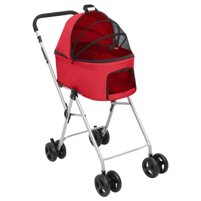 vidaXL poussette pour chien Tissu