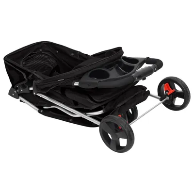 vidaXL poussette pour chien Tissu