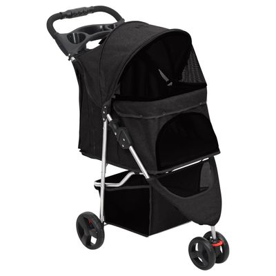 vidaXL poussette pour chien Tissu