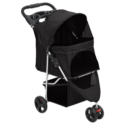vidaXL poussette pour chien Tissu