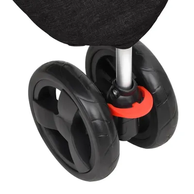 vidaXL poussette pour chien Tissu