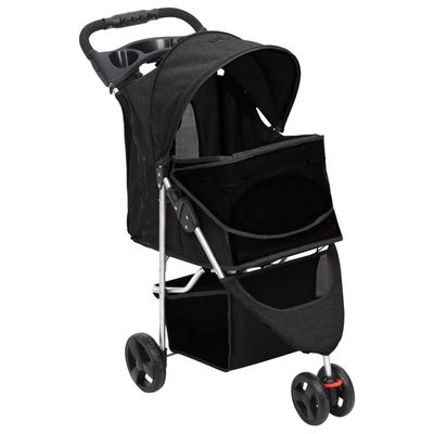 vidaXL poussette pour chien Tissu