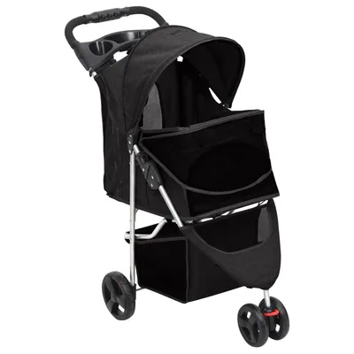 vidaXL poussette pour chien Tissu
