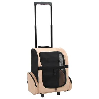 vidaXL chariot pour animaux de compagnie Tissu