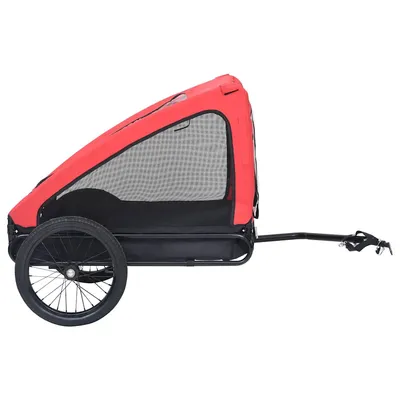 vidaXL remorque de vélo pour animaux de compagnie Acier vidaXL remorque de vélo pour animaux de compagnie Acier