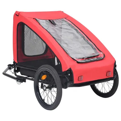 vidaXL remorque de vélo pour animaux de compagnie Acier vidaXL remorque de vélo pour animaux de compagnie Acier