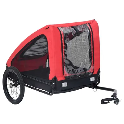 vidaXL remorque de vélo pour animaux de compagnie Acier