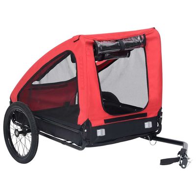 vidaXL remorque de vélo pour animaux de compagnie Acier