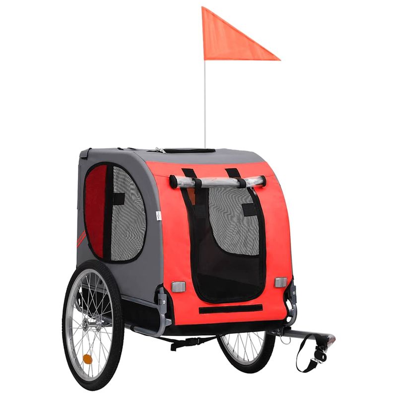 vidaXL remorque de vélo pour animaux de compagnie