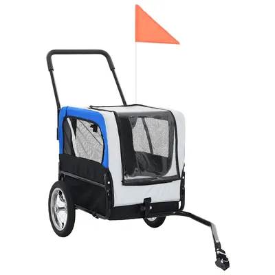 vidaXL remorque de vélo pour animaux de compagnie Tissu vidaXL remorque de vélo pour animaux de compagnie Tissu