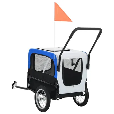 vidaXL remorque de vélo pour animaux de compagnie Tissu vidaXL remorque de vélo pour animaux de compagnie Tissu