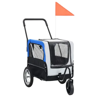 vidaXL remorque de vélo pour animaux de compagnie Tissu vidaXL remorque de vélo pour animaux de compagnie Tissu