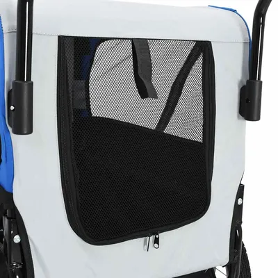 vidaXL remorque de vélo pour animaux de compagnie Tissu vidaXL remorque de vélo pour animaux de compagnie Tissu