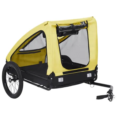 vidaXL remorque de vélo pour animaux de compagnie Acier