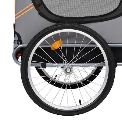 vidaXL remorque de vélo pour animaux de compagnie Tissu