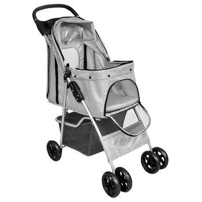 vidaXL poussette pour chiens Tissu