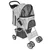 vidaXL poussette pour chiens Tissu