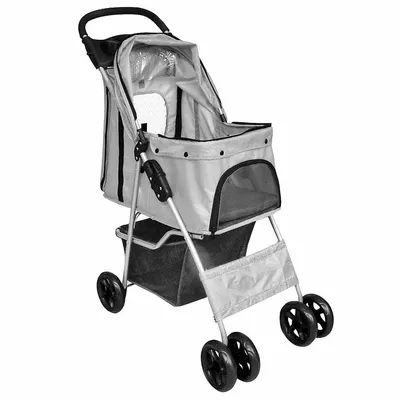 vidaXL poussette pour chiens Tissu