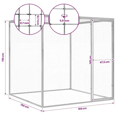 vidaXL cage pour chat Acier vidaXL cage pour chat Acier
