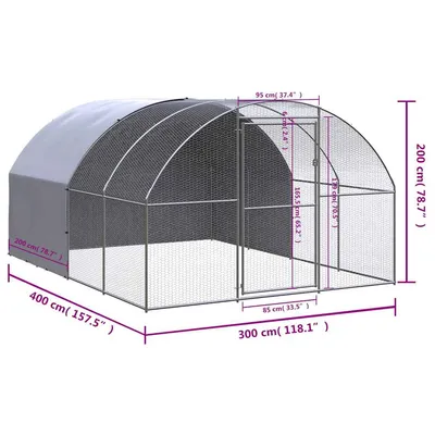 vidaXL poulailler Acier vidaXL poulailler Acier