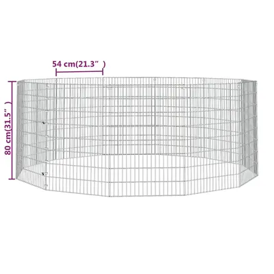 vidaXL enclos pour animaux Fer