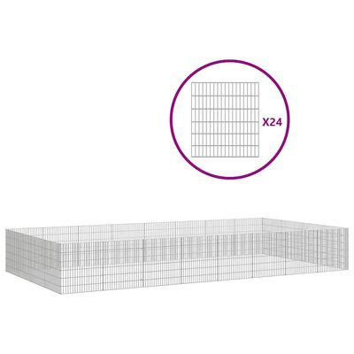 vidaXL enclos pour animaux Fer