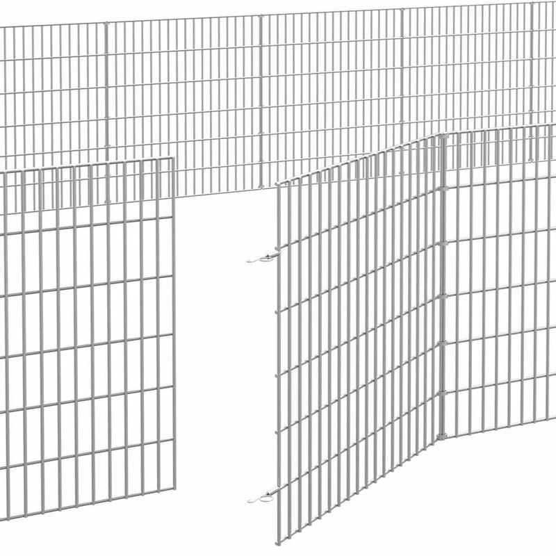 vidaXL enclos pour animaux Fer