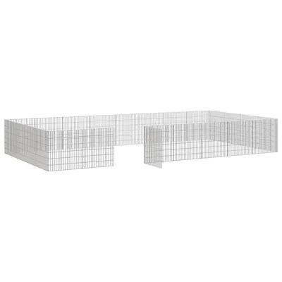 vidaXL enclos pour animaux Fer