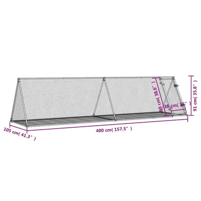 vidaXL clapier Acier vidaXL clapier Acier