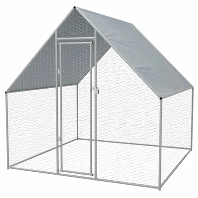 vidaXL cage pour poulets Acier