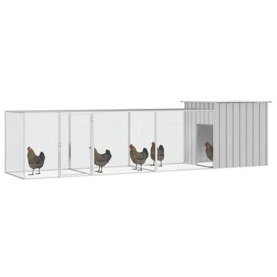 vidaXL cage à poules Acier