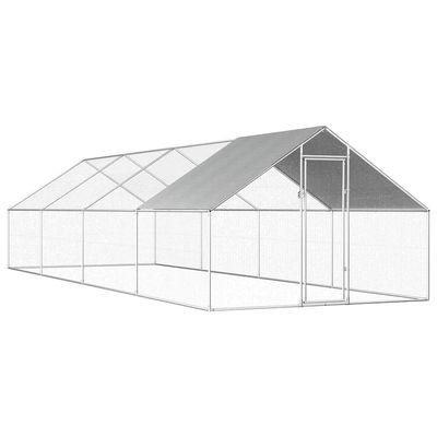 vidaXL cage pour poulets Acier