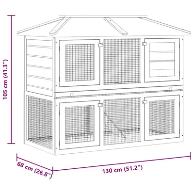 vidaXL cage pour animaux Bois
