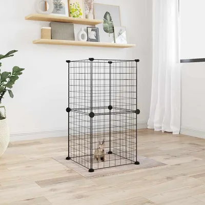 vidaXL cage pour animaux de compagnie Acier