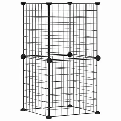 vidaXL cage pour animaux de compagnie Acier