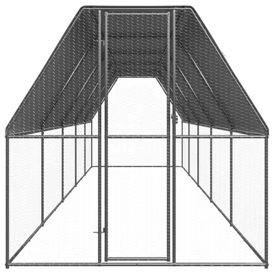 vidaXL cage à poules Acier
