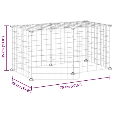 vidaXL cage pour animaux de compagnie Acier