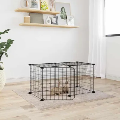 vidaXL cage pour animaux de compagnie Acier