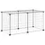 vidaXL cage pour animaux de compagnie Acier
