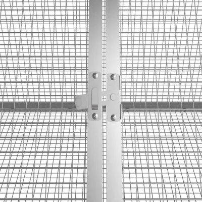 vidaXL cage pour lapins Acier