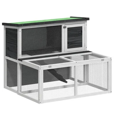 vidaXL clapier Bois de pin