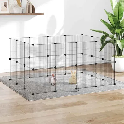 vidaXL cage pour animaux de compagnie Acier vidaXL cage pour animaux de compagnie Acier